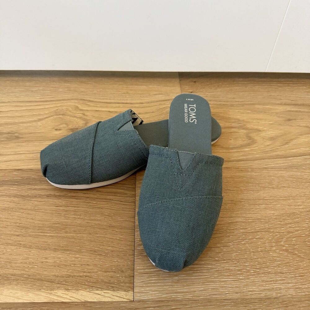 Toms Alpargata Women’s Shoes | Sz 7 | Comfort Mule Slides Sneakers Green